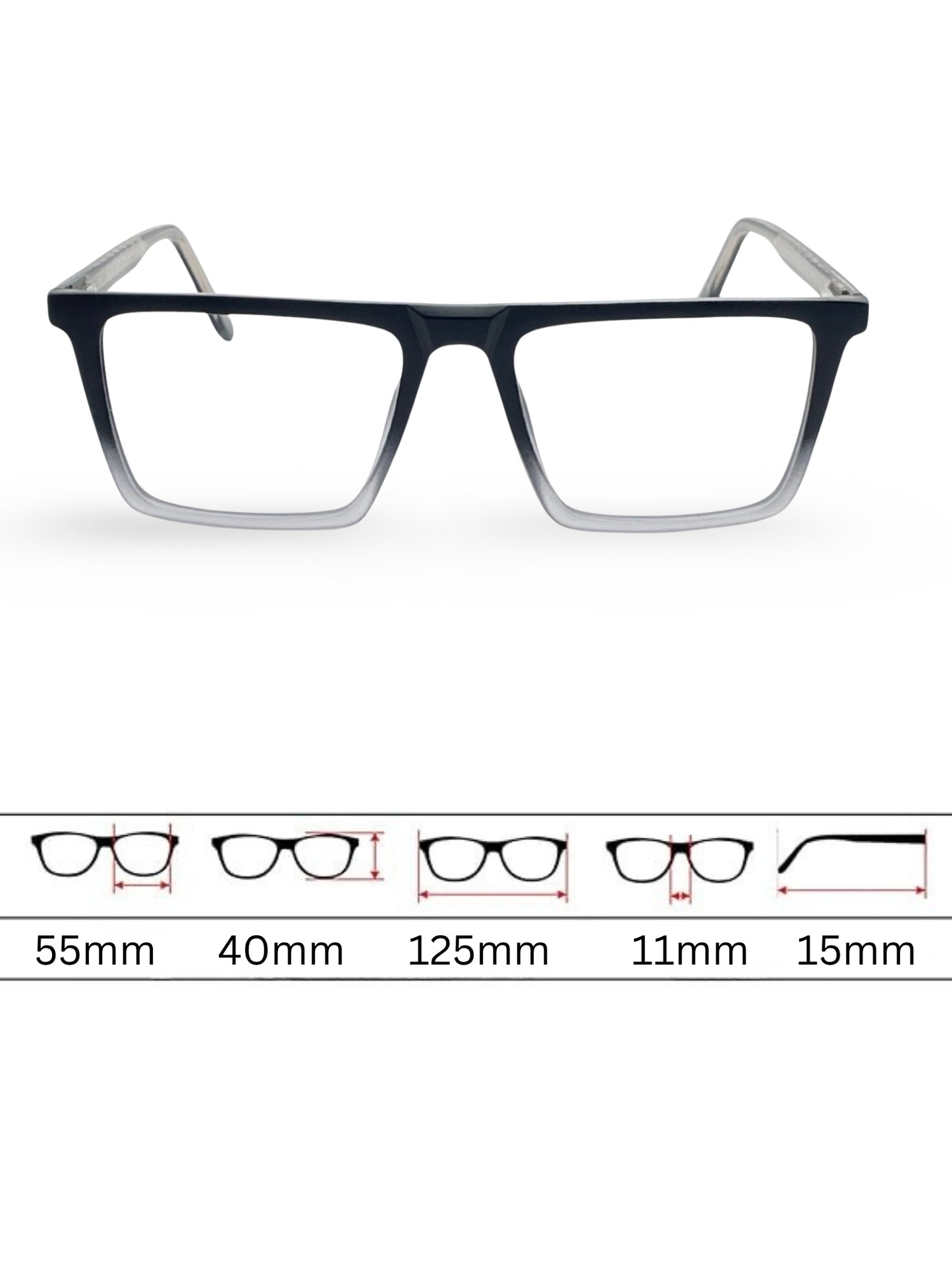 Sunglasses 3054 - Gradient Black