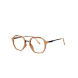 Verlin 62236 Geometric Eyeglass Frame – Peach Nude, supplied product view 2