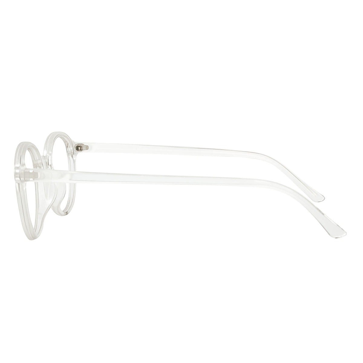 Verlin 3222 Rounded Eyeglass Frame – TP White, supplied product view 4