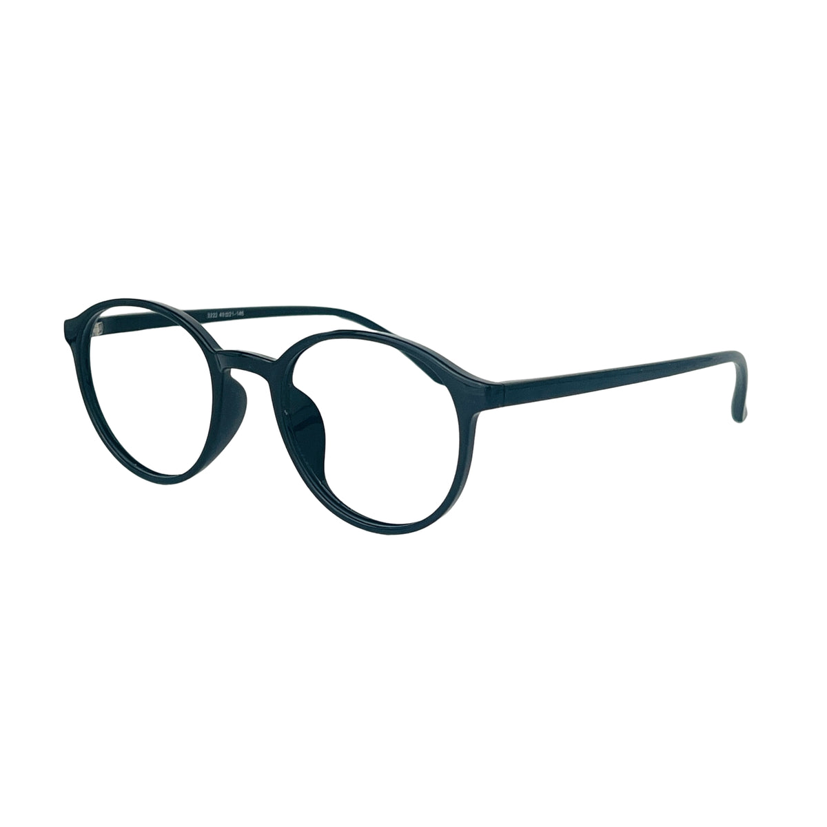Verlin 3222 Rounded Eyeglass Frame – S Black, supplied product view 2