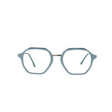 Verlin 62236 Geometric Eyeglass Frame – Aqua Blue, supplied product view 1