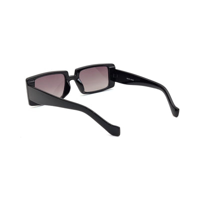 56338 Retro Rectangular Sunglasses Black
