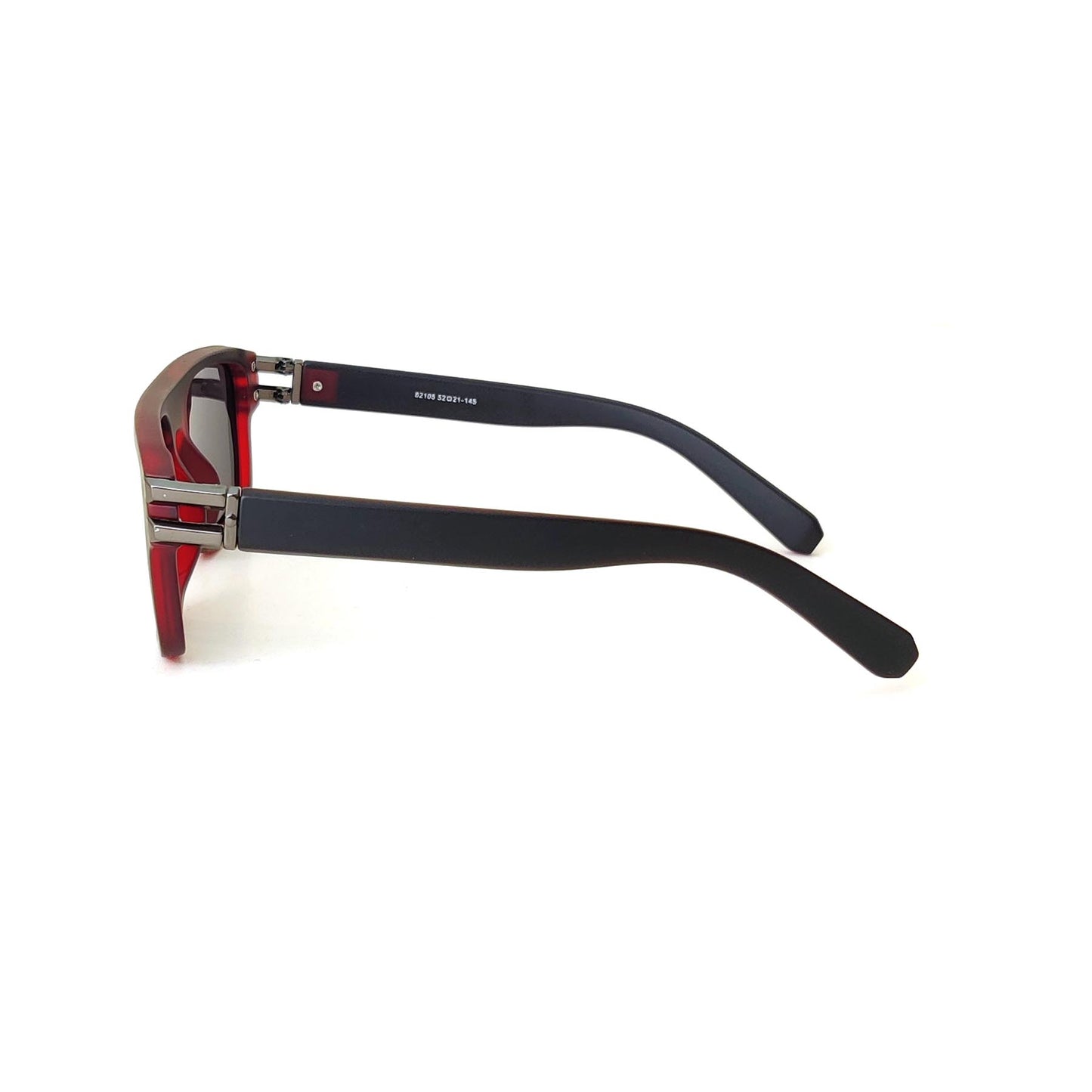 Square Polarized Sunglasses 82105 - Red