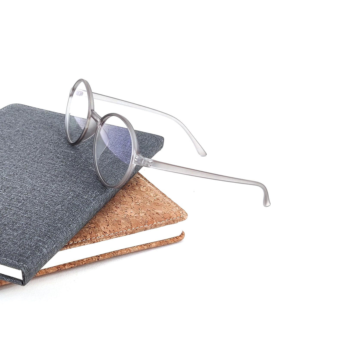 Verlin 3224 Round Eyeglass Frame – Gray, supplied product view 4