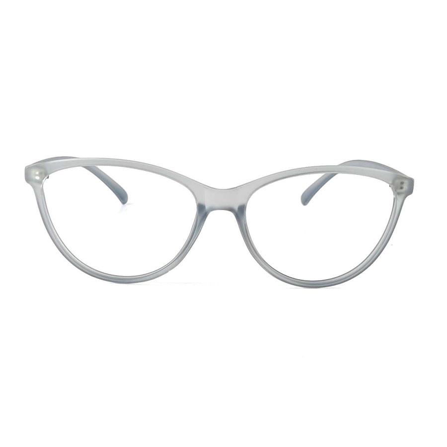 Verlin 3210 Cat-Eye Optical Frame in TP White — front view
