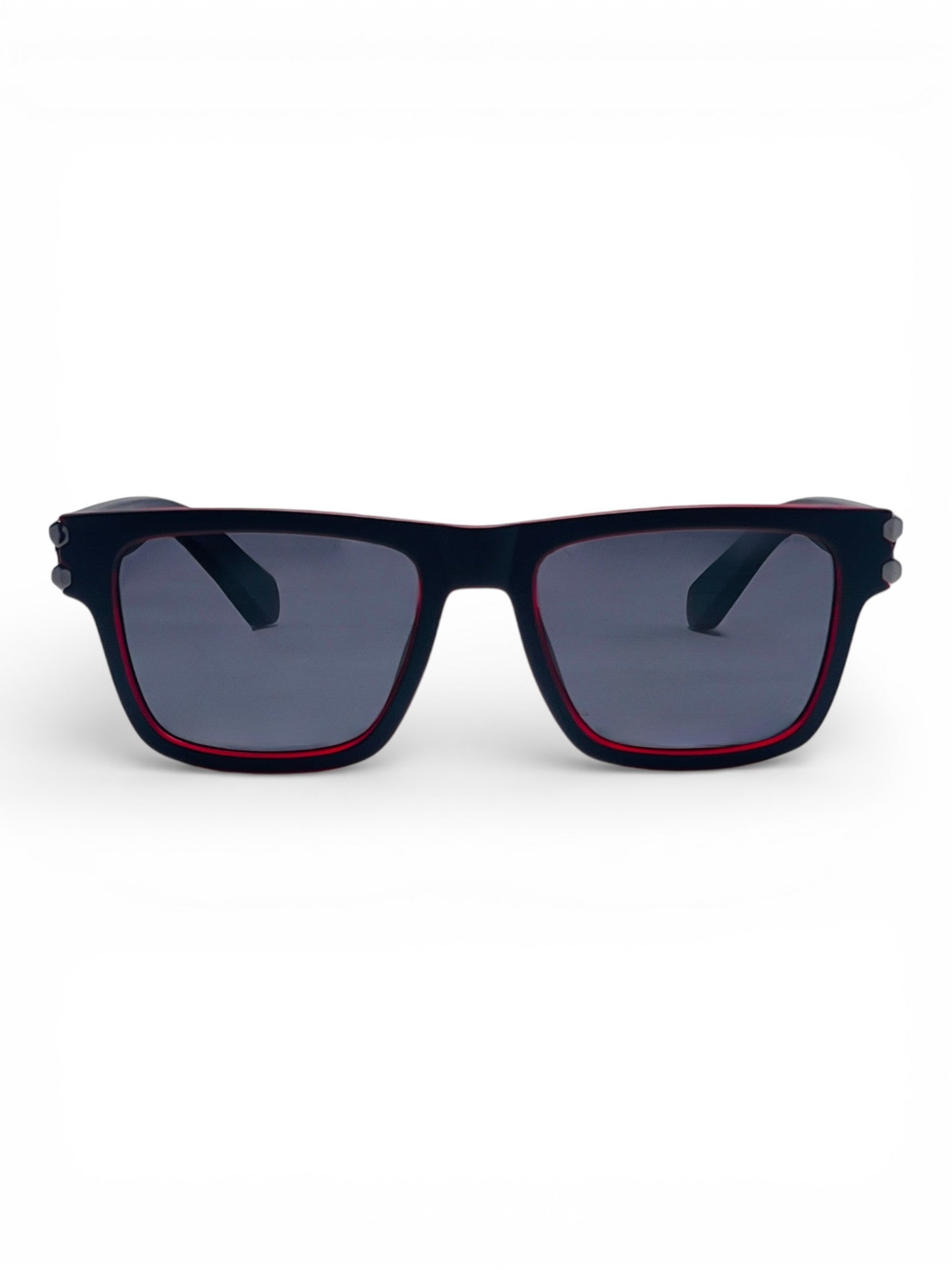 Verlin Wayfarer Sunglasses 82109 Red Black - Front View