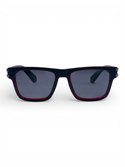 Verlin Wayfarer Sunglasses 82109 Red Black - Front View