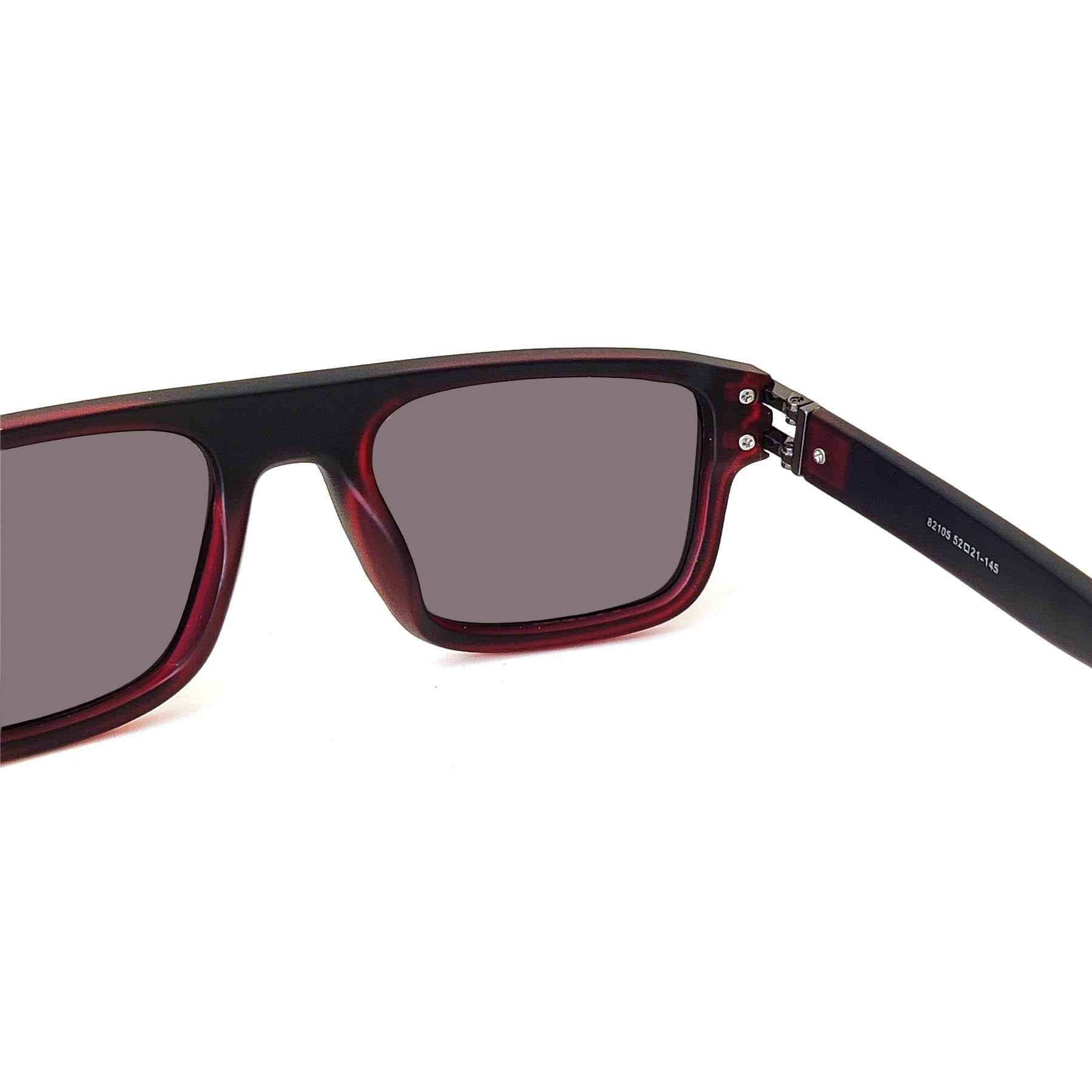 Verlin Square Polarized Sunglasses 82105 Red - Detail View