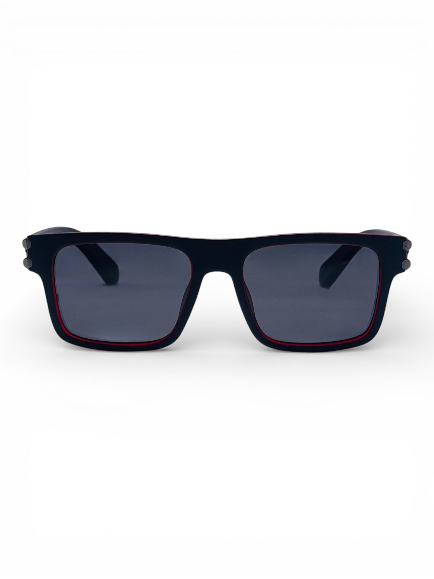 Verlin Wayfarer Sunglasses 82103 Red Black - Front View