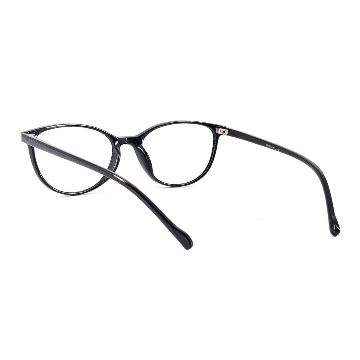 Verlin 3220 Cat-Eye Eyeglass Frame – Black, supplied product view 3