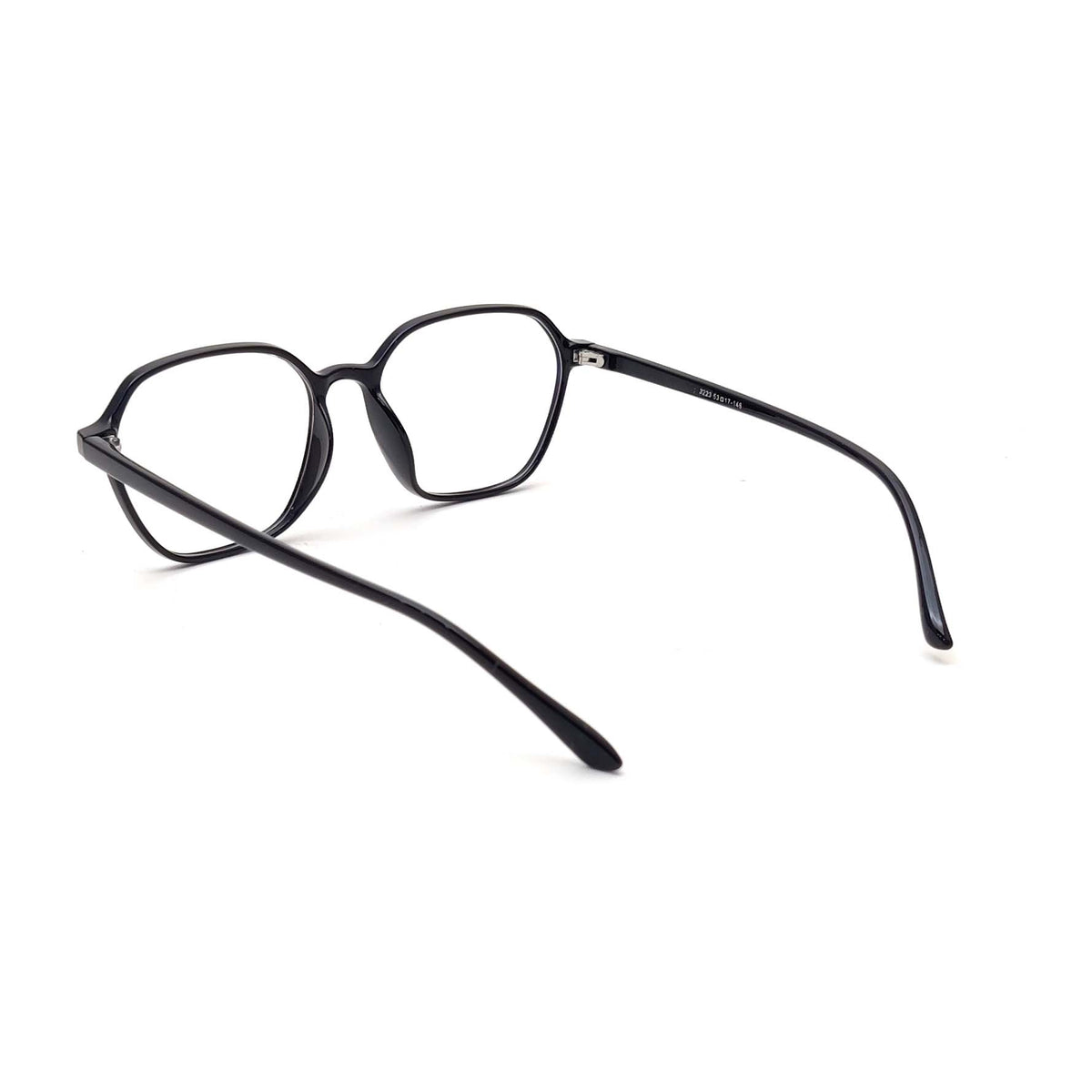Verlin 3223 Rounded Square Eyeglass Frame – Black, supplied product view 3