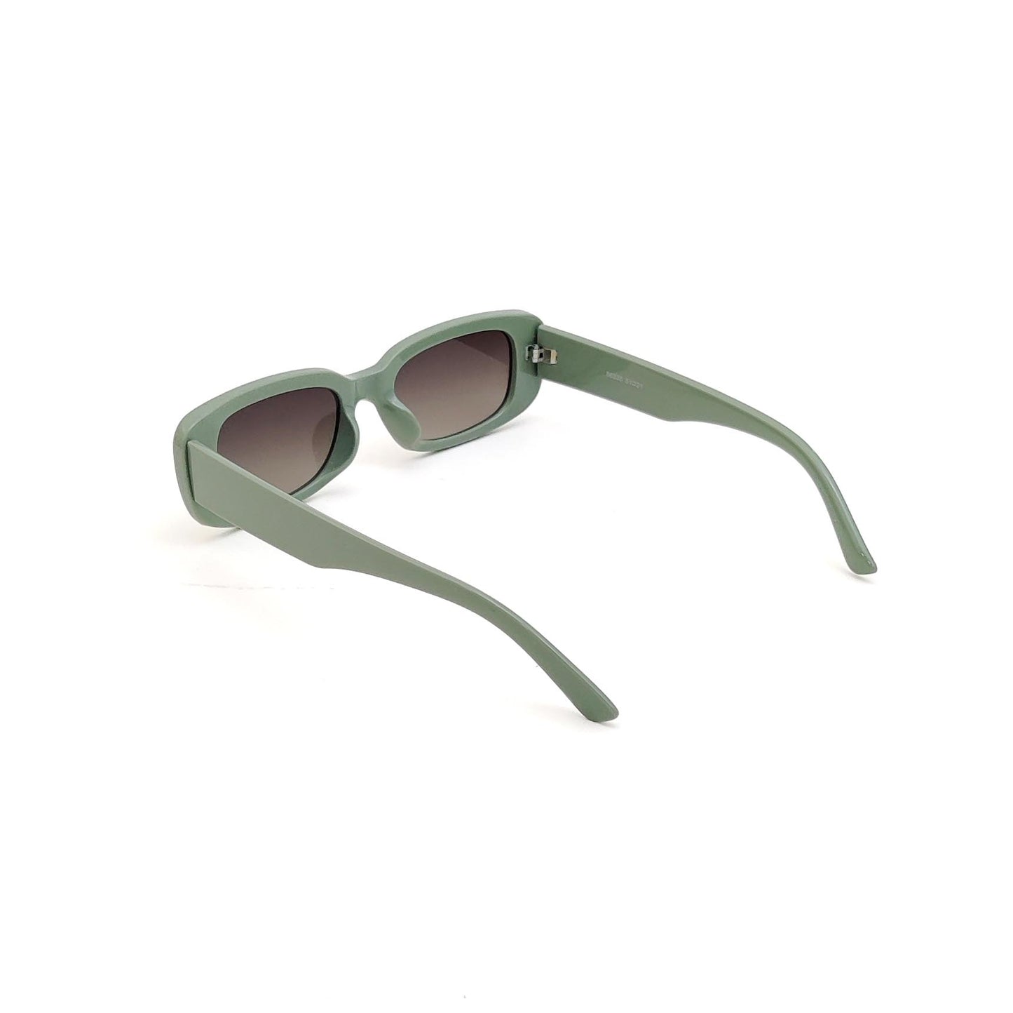 56335 Retro Rectangular Sunglasses Green