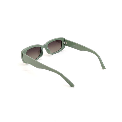56335 Retro Rectangular Sunglasses Green