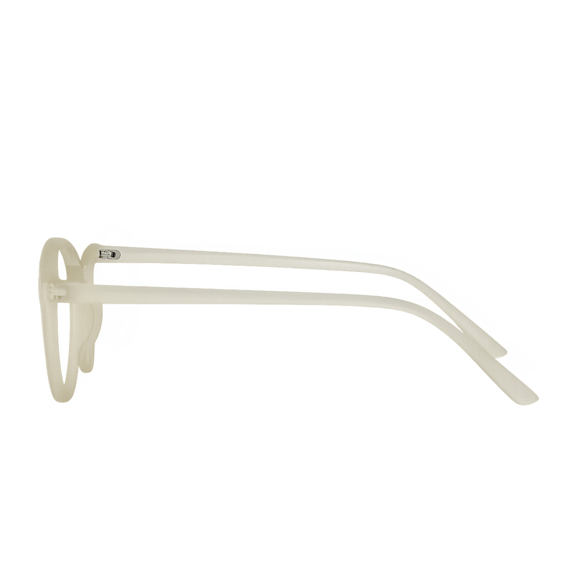 Verlin 3222 Rounded Eyeglass Frame – Crystal White, supplied product view 4