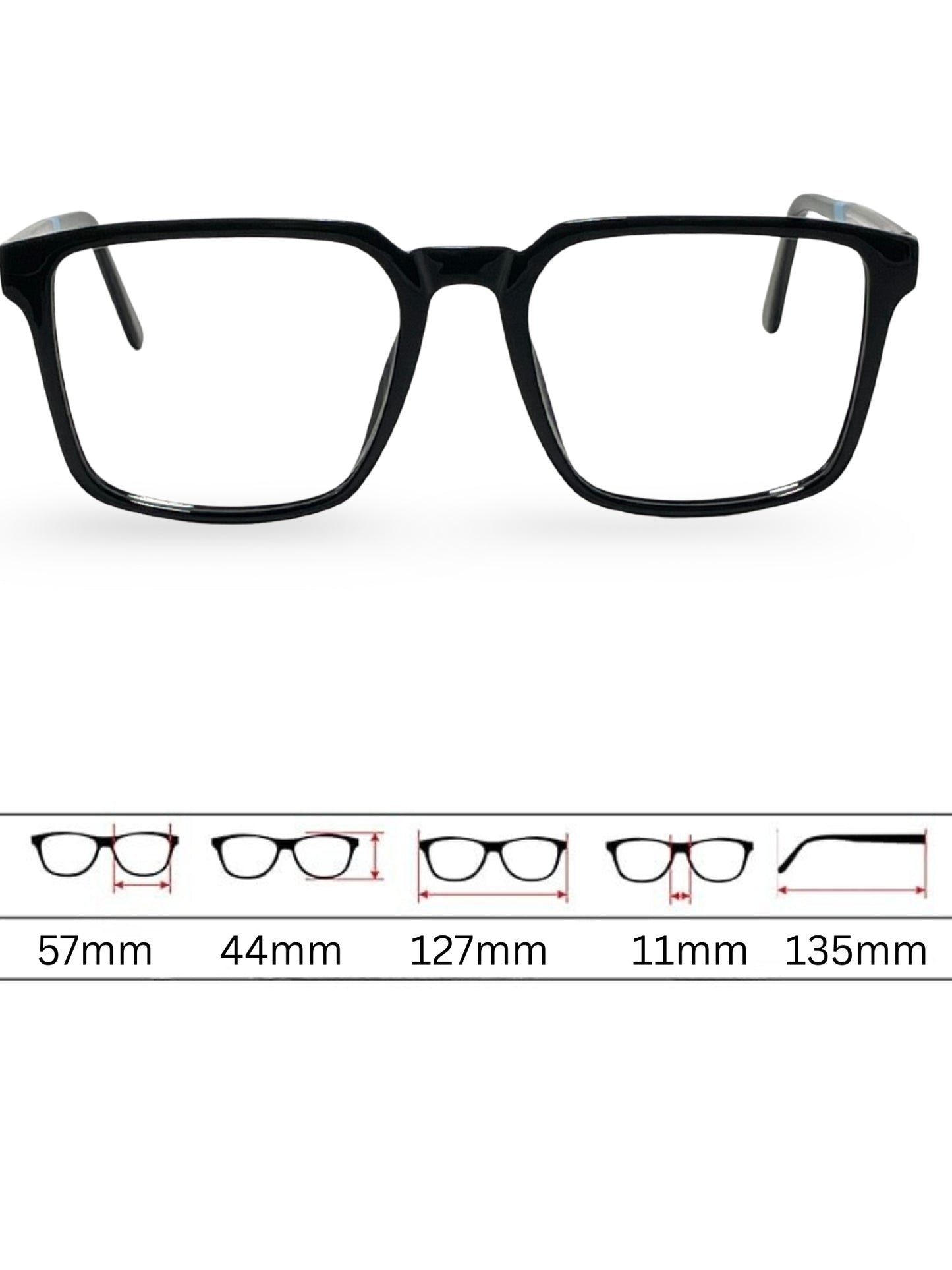 Sunglasses 3055 - Black Blue