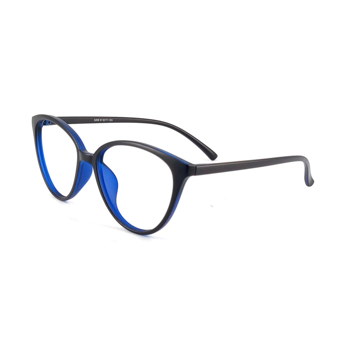 Verlin 3209 Cat-Eye Eyeglass Frame – Blue, supplied product view 2
