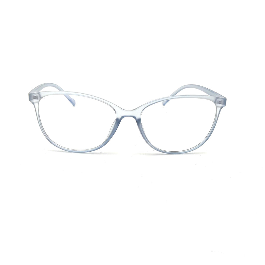 Verlin 3216 Cat-Eye Optical Frame in TP White — front view