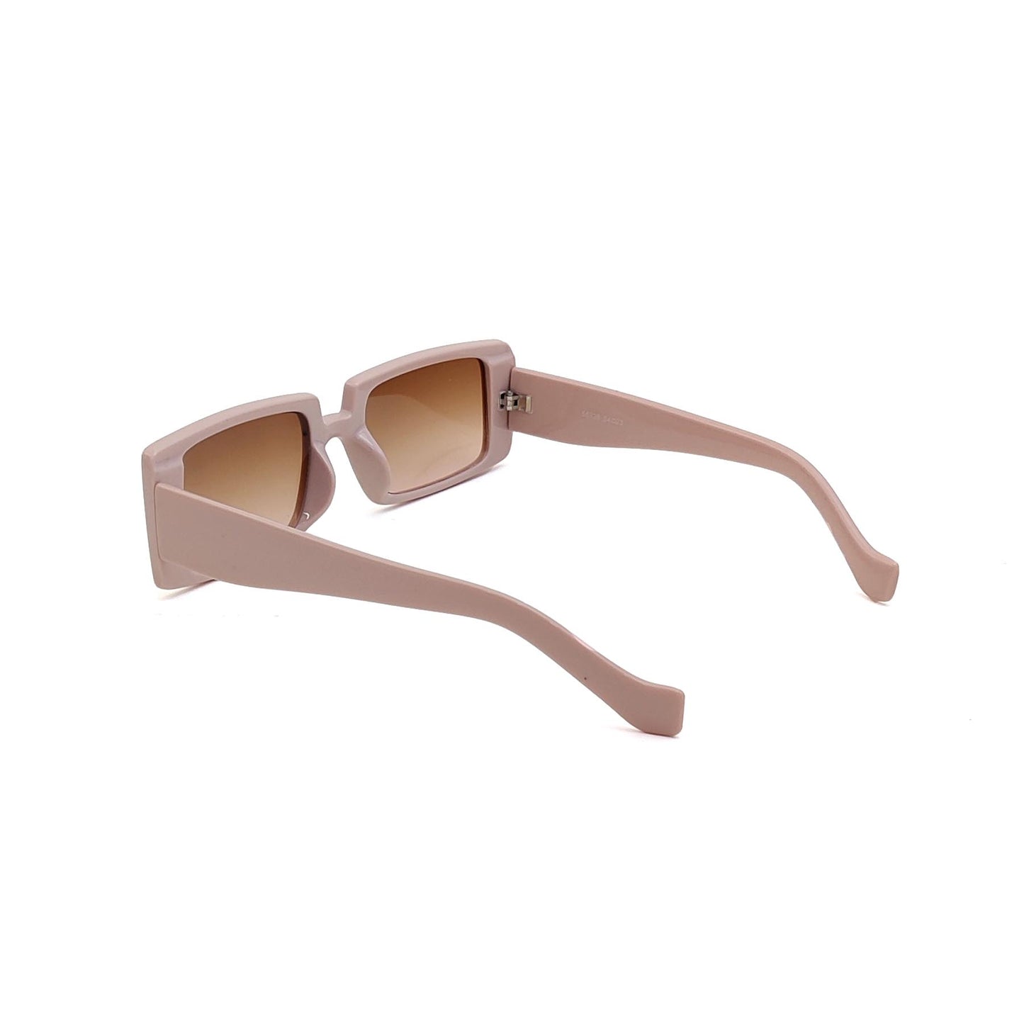 56338 Retro Rectangular Sunglasses Pink
