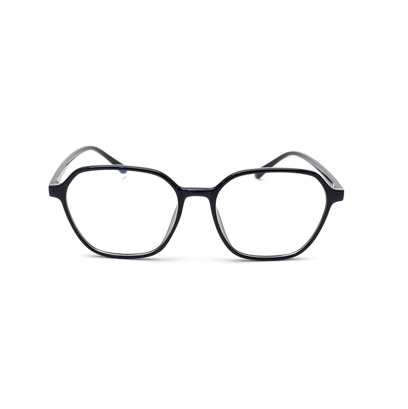 Verlin 3223 Rounded Square Eyeglass Frame – Black, supplied product view 1