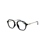 Verlin 62236 Geometric Eyeglass Frame – Silver Black, supplied product view 2