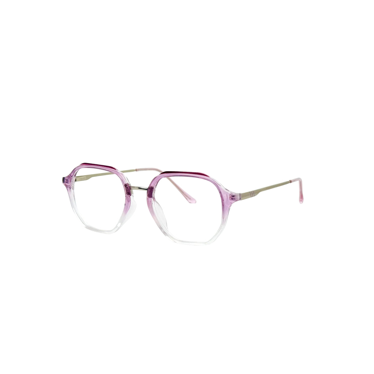 Verlin 62236 Geometric Eyeglass Frame – Gradient Pink, supplied product view 2