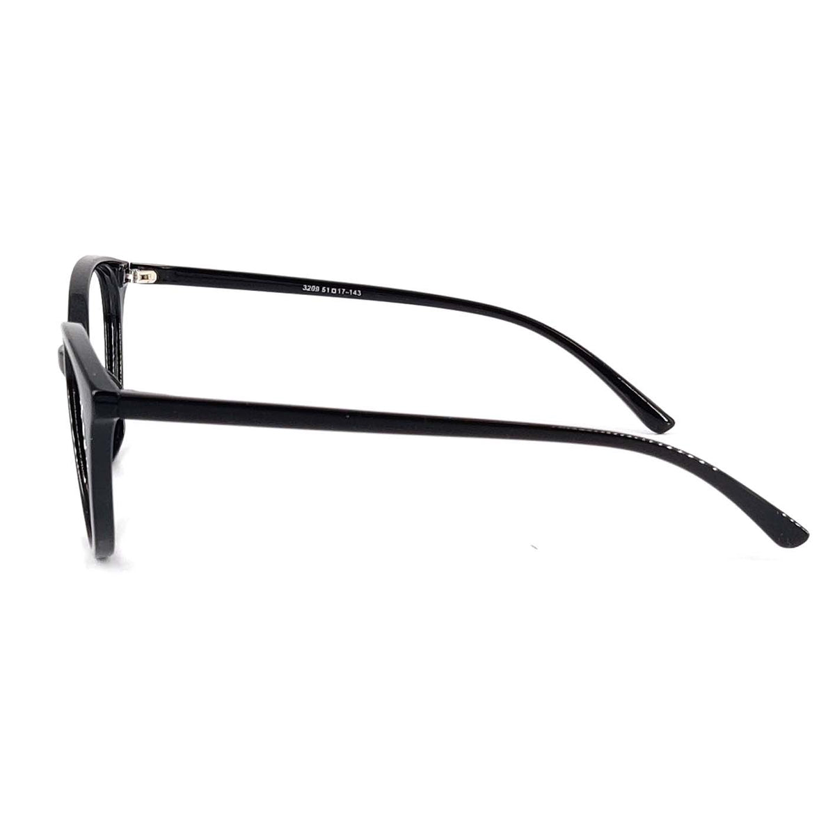 Verlin 3209 Cat-Eye Eyeglass Frame – Black, supplied product view 4