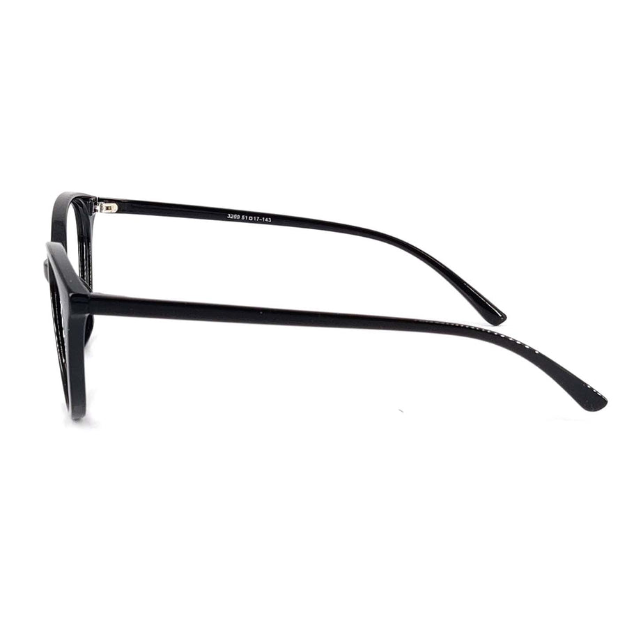 Verlin 3209 Cat-Eye Optical Frame in Black — side view