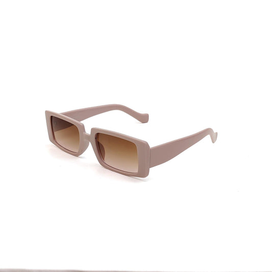 56338 Retro Rectangular Sunglasses Pink