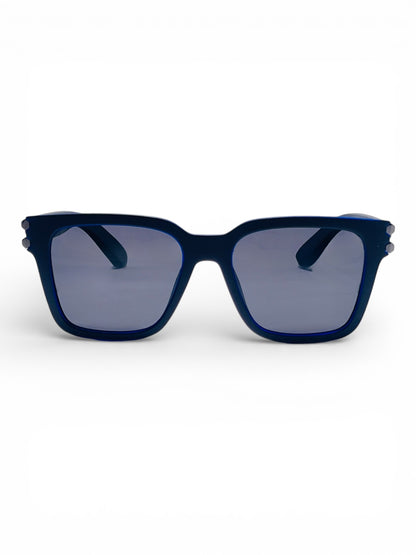 Verlin Wayfarer Sunglasses 82102 Blue - Front View