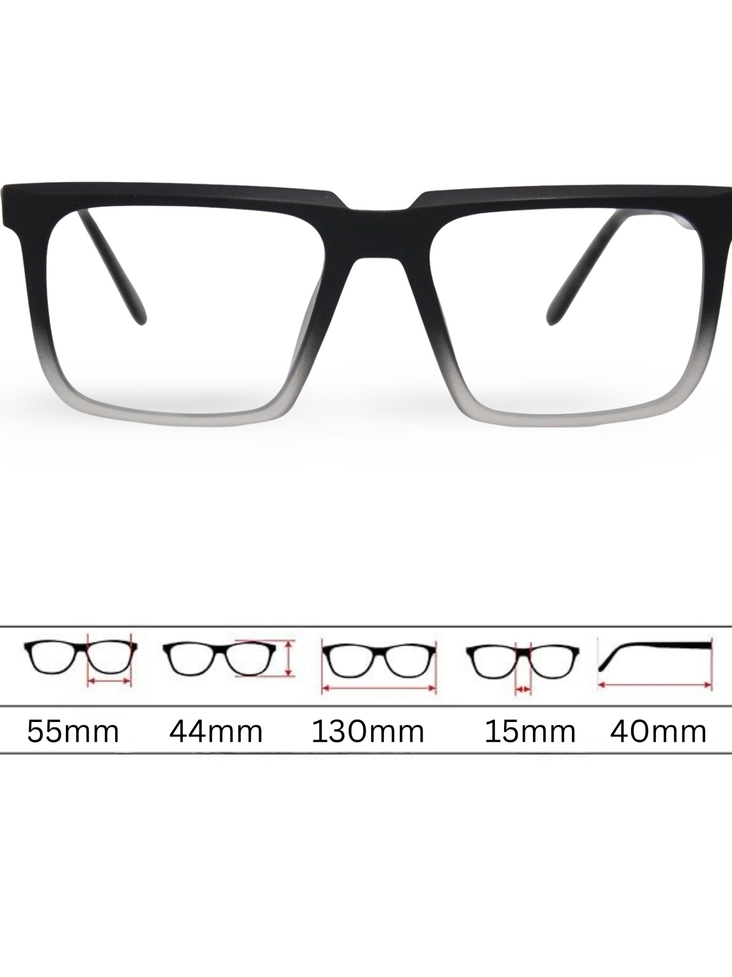 Sunglasses 3052 - Gradient Black
