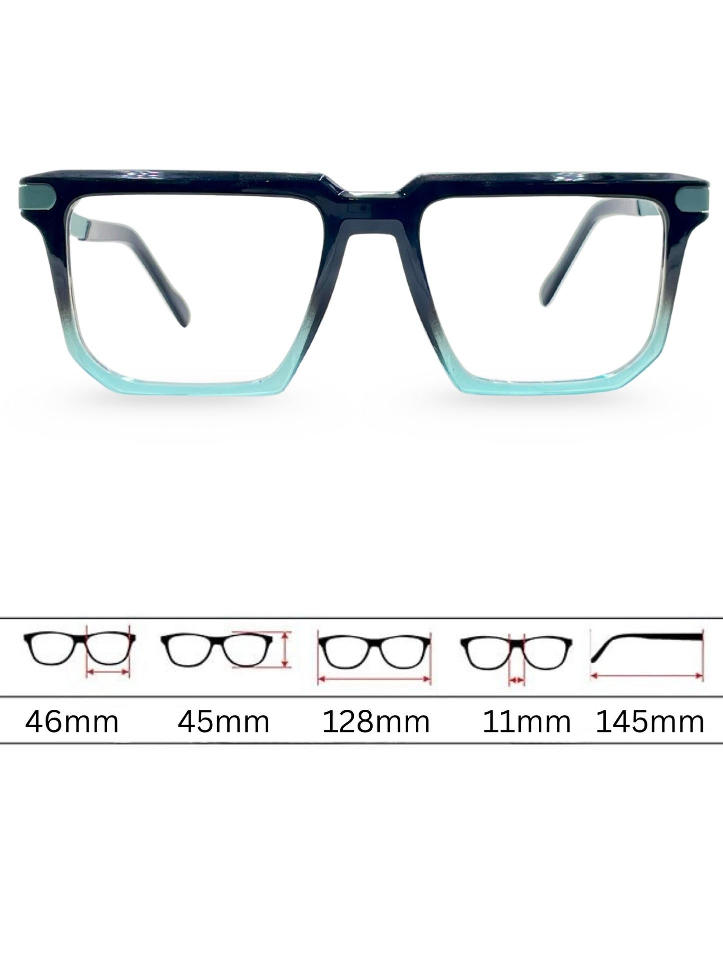 Sunglasses 3072 - Gradient Blue