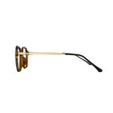Verlin 62236 Geometric Eyeglass Frame – Tiger, supplied product view 4