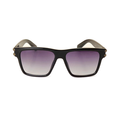 Premium Square Frame Sunglasses - Black Gradient Lens | 81207 (GLOSS BLACK)