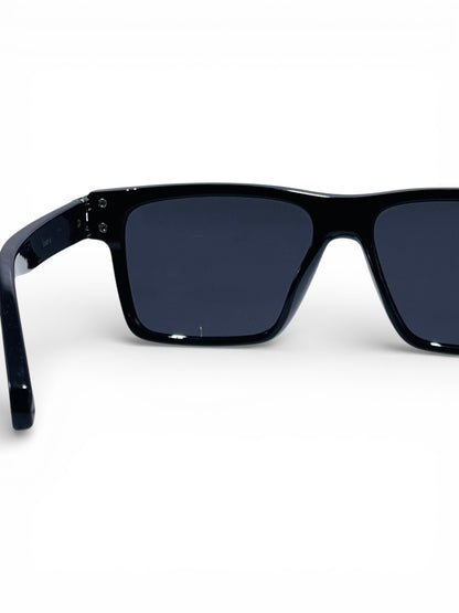 Verlin Rectangle Sunglasses 82107 Black - Top View
