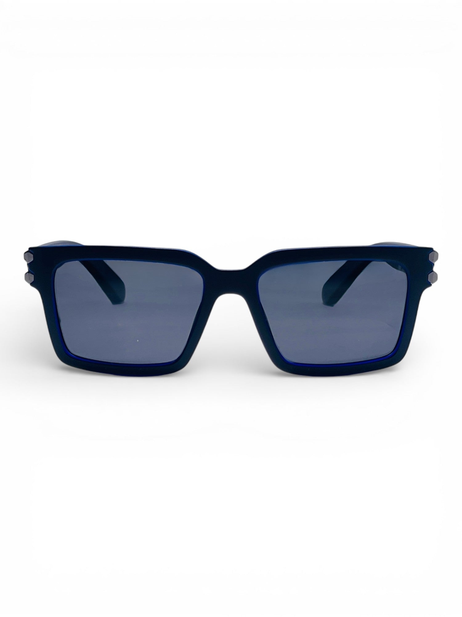 Verlin Rectangle Sunglasses 82106 Blue - Front View