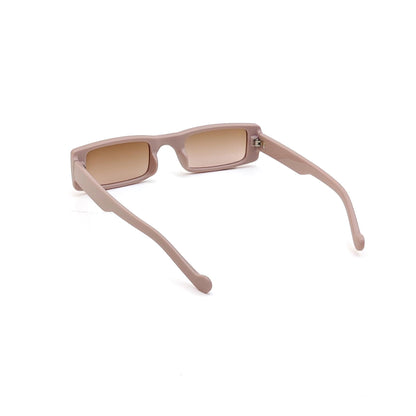 56339 Retro Rectangular Sunglasses Pink