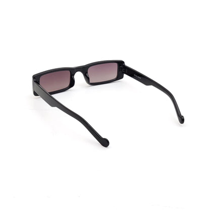 56339 Retro Rectangular Sunglasses Black