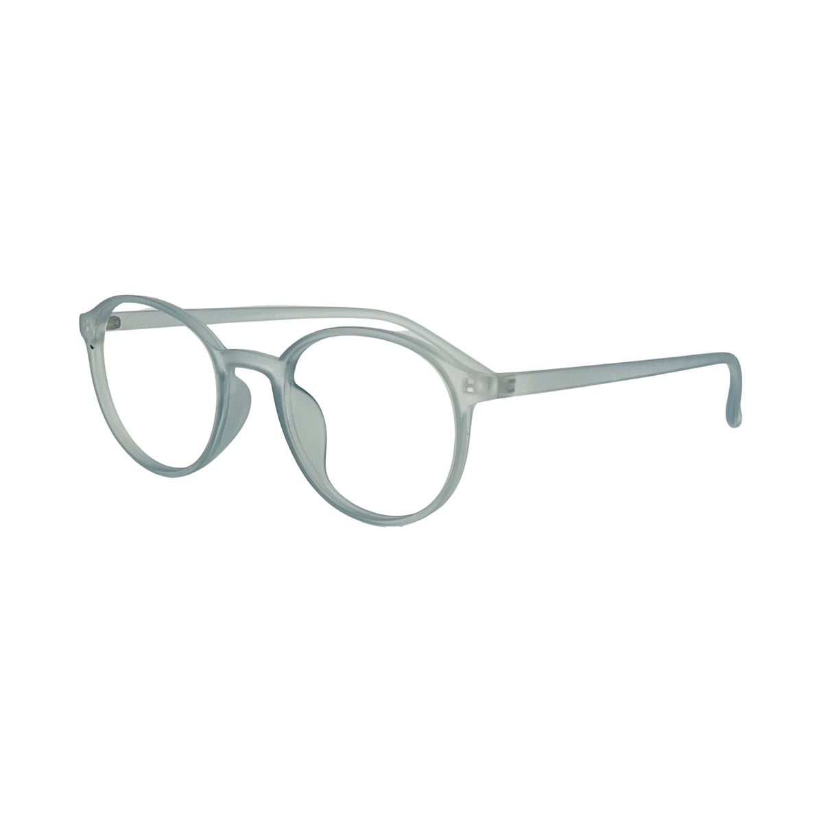 Verlin 3222 Rounded Eyeglass Frame – Matte Gray, supplied product view 2