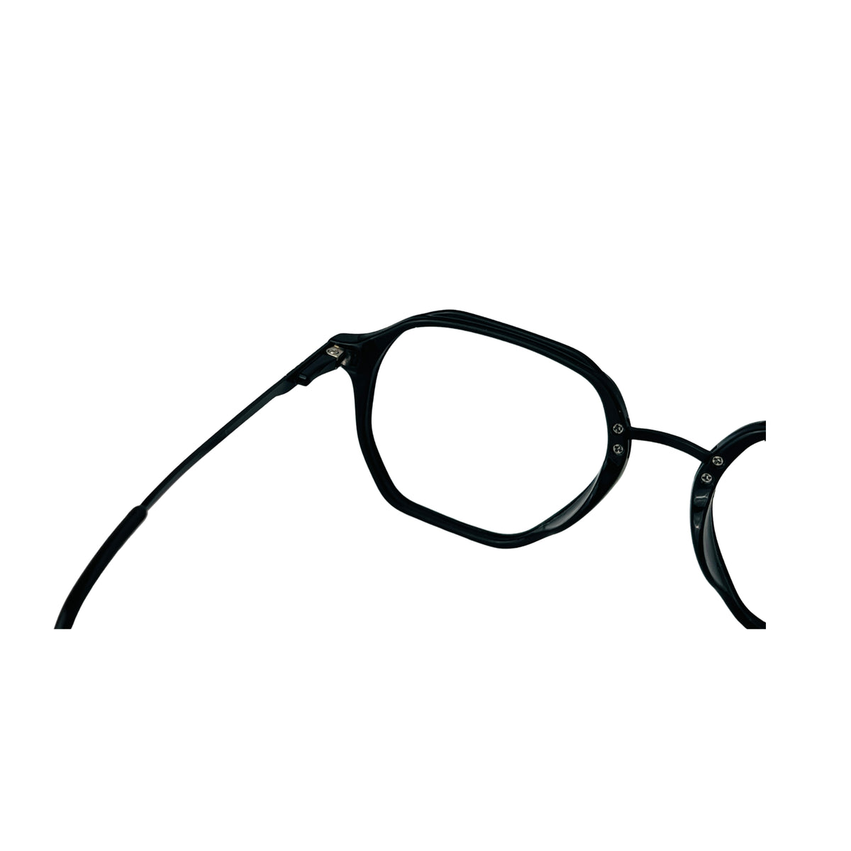 Verlin 62236 Geometric Eyeglass Frame – S Black, supplied product view 3