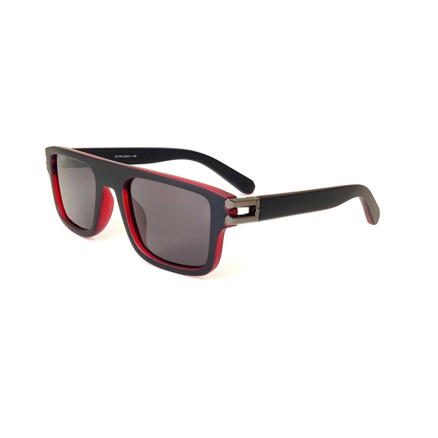 Verlin Square Polarized Sunglasses 82105 Red - Side View