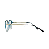Verlin 62236 Geometric Eyeglass Frame – Dark Blue, supplied product view 4