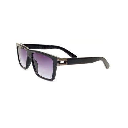 Premium Square Frame Sunglasses - Black Gradient Lens | 81207 (GLOSS BLACK)