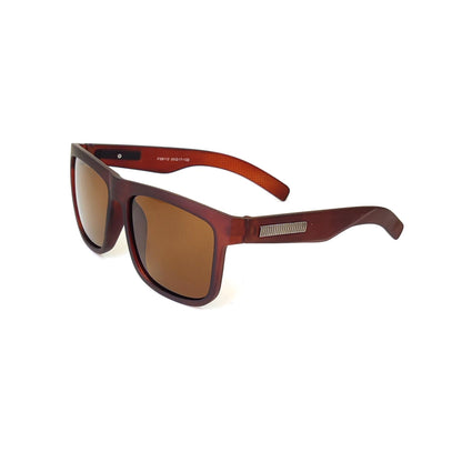 Verlin Square Polarized Sunglasses P59112 Brown - Side View