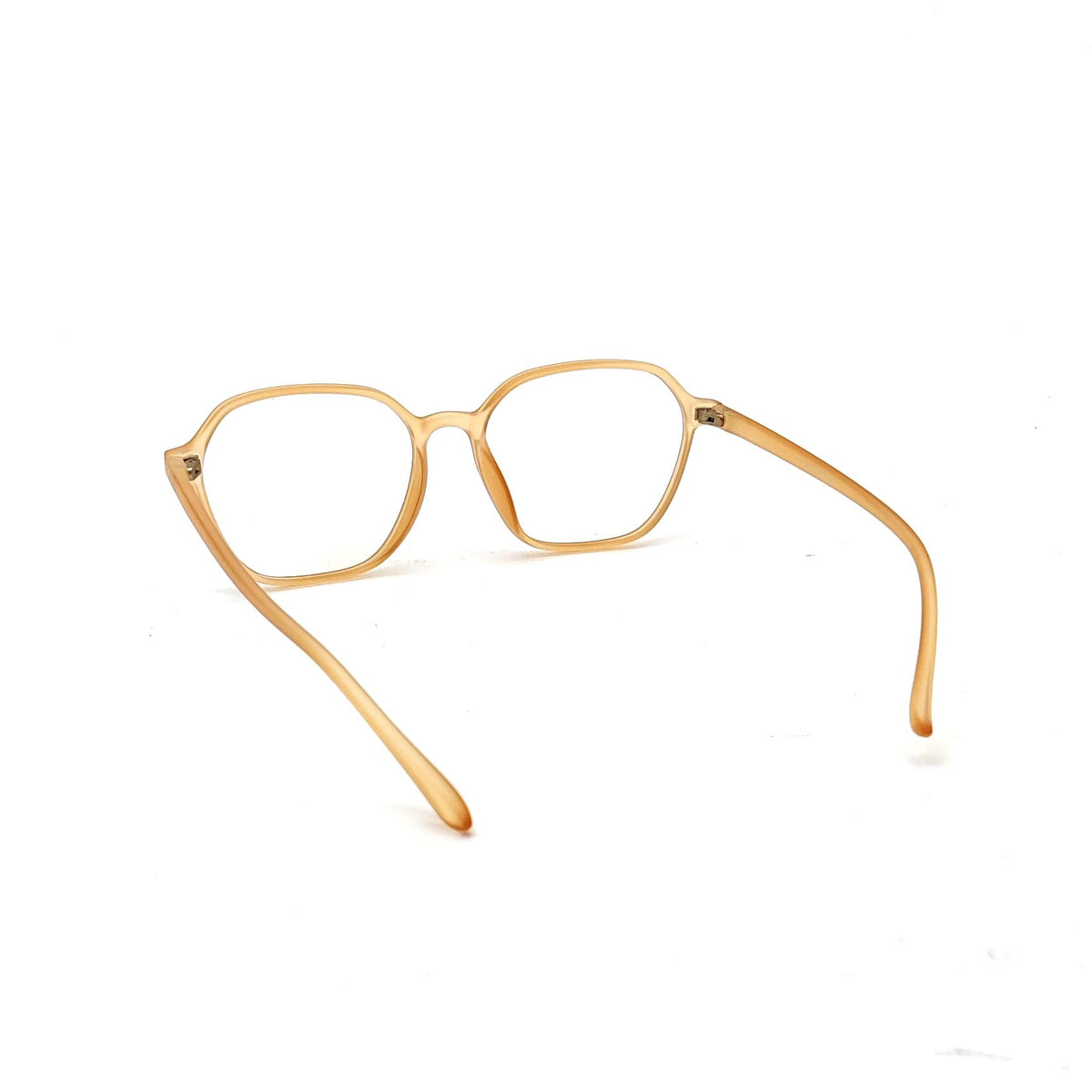 Verlin 3223 Rounded Square Eyeglass Frame – Orange, supplied product view 3