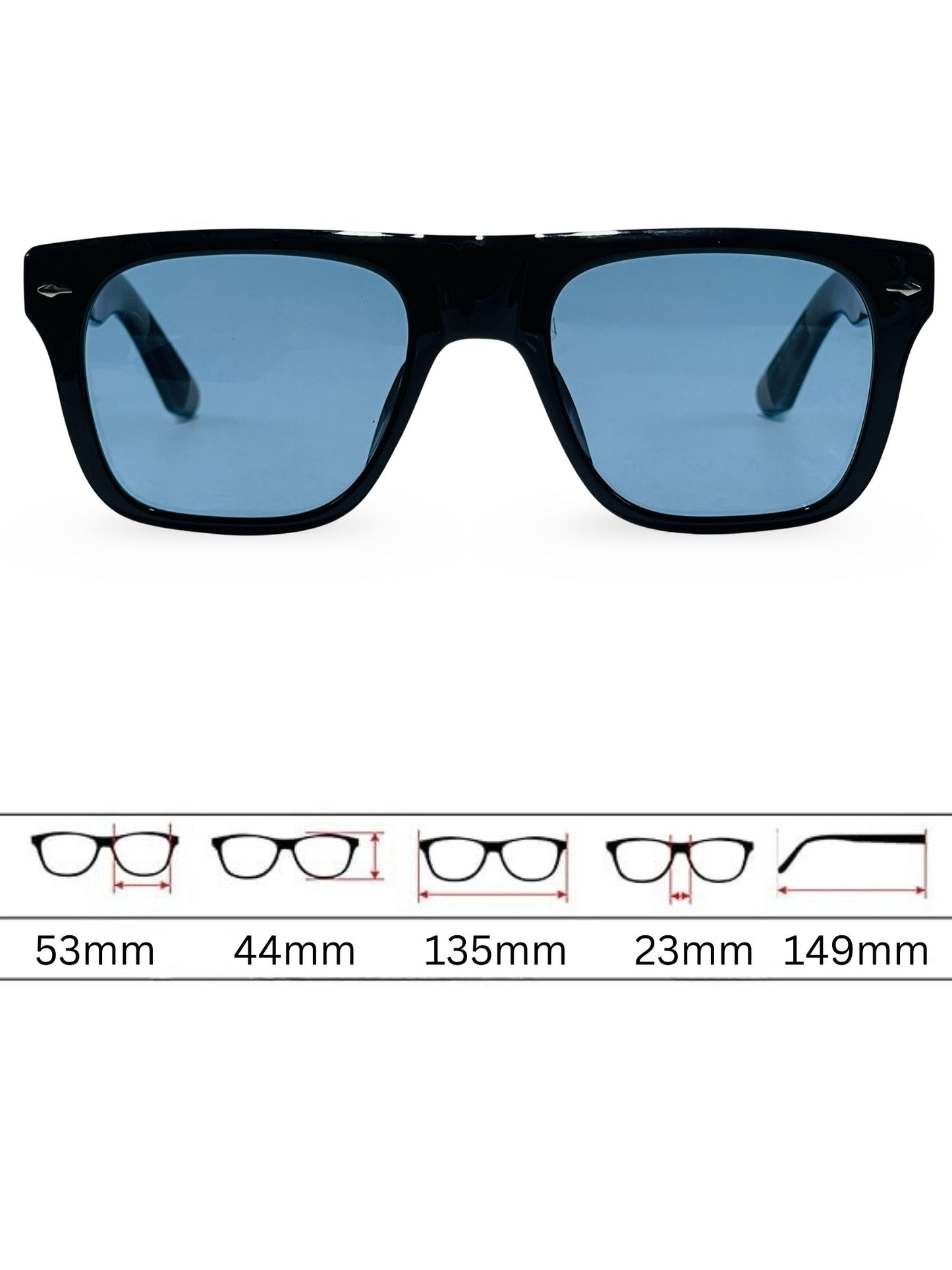 Sunglasses 8805 - Blue Black