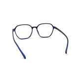 Verlin 3223 Rounded Square Eyeglass Frame – Blue, supplied product view 3