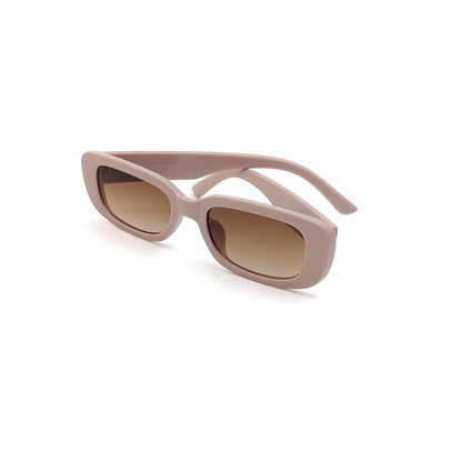 56335 Retro Rectangular Sunglasses Pink