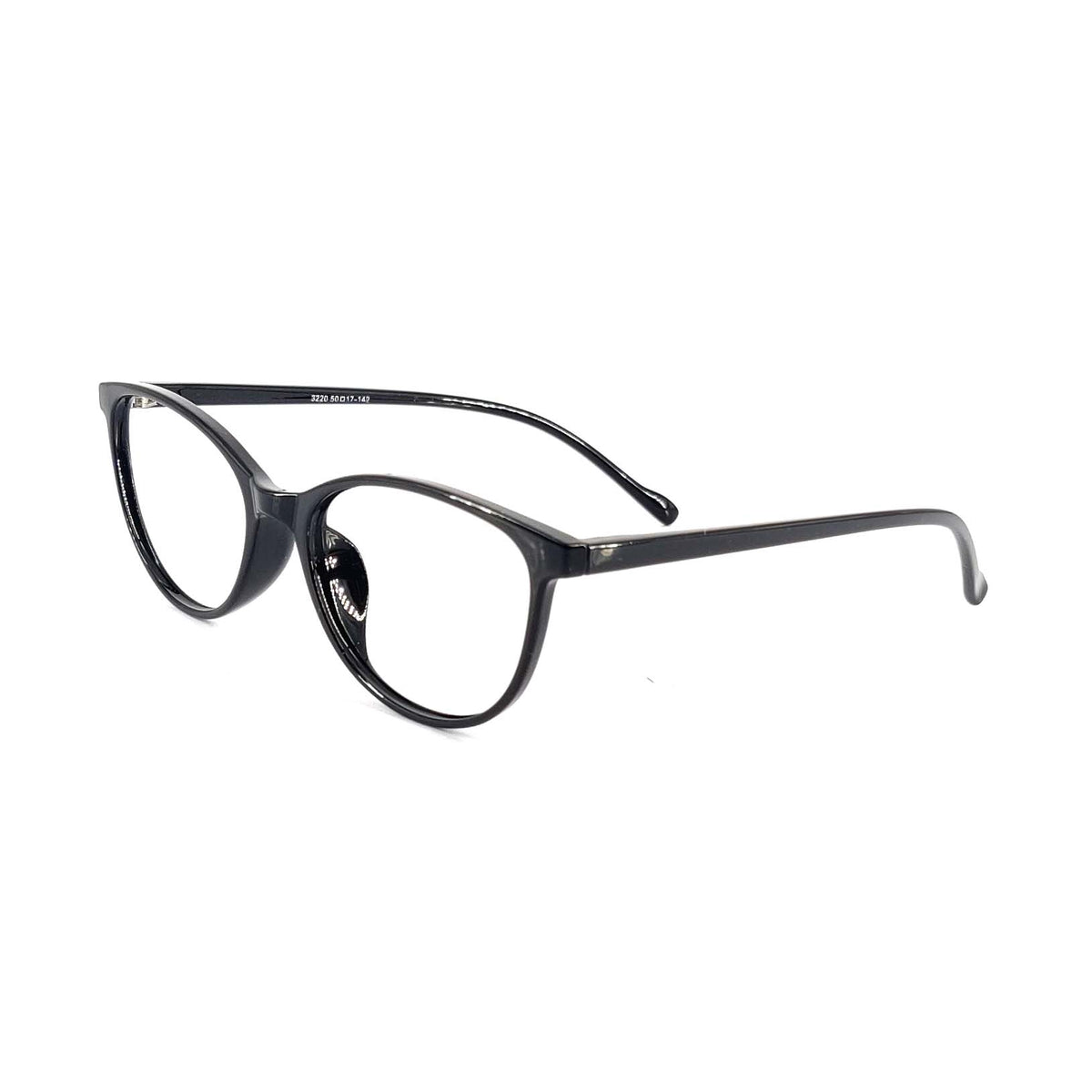 Verlin 3220 Cat-Eye Eyeglass Frame – Black, supplied product view 2
