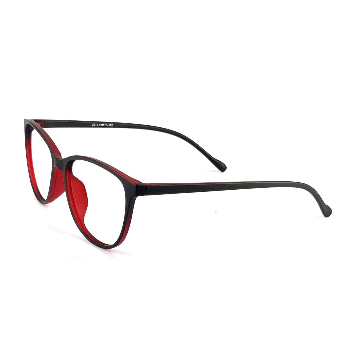 Verlin 3218 Cat-Eye Eyeglass Frame – Red, supplied product view 2