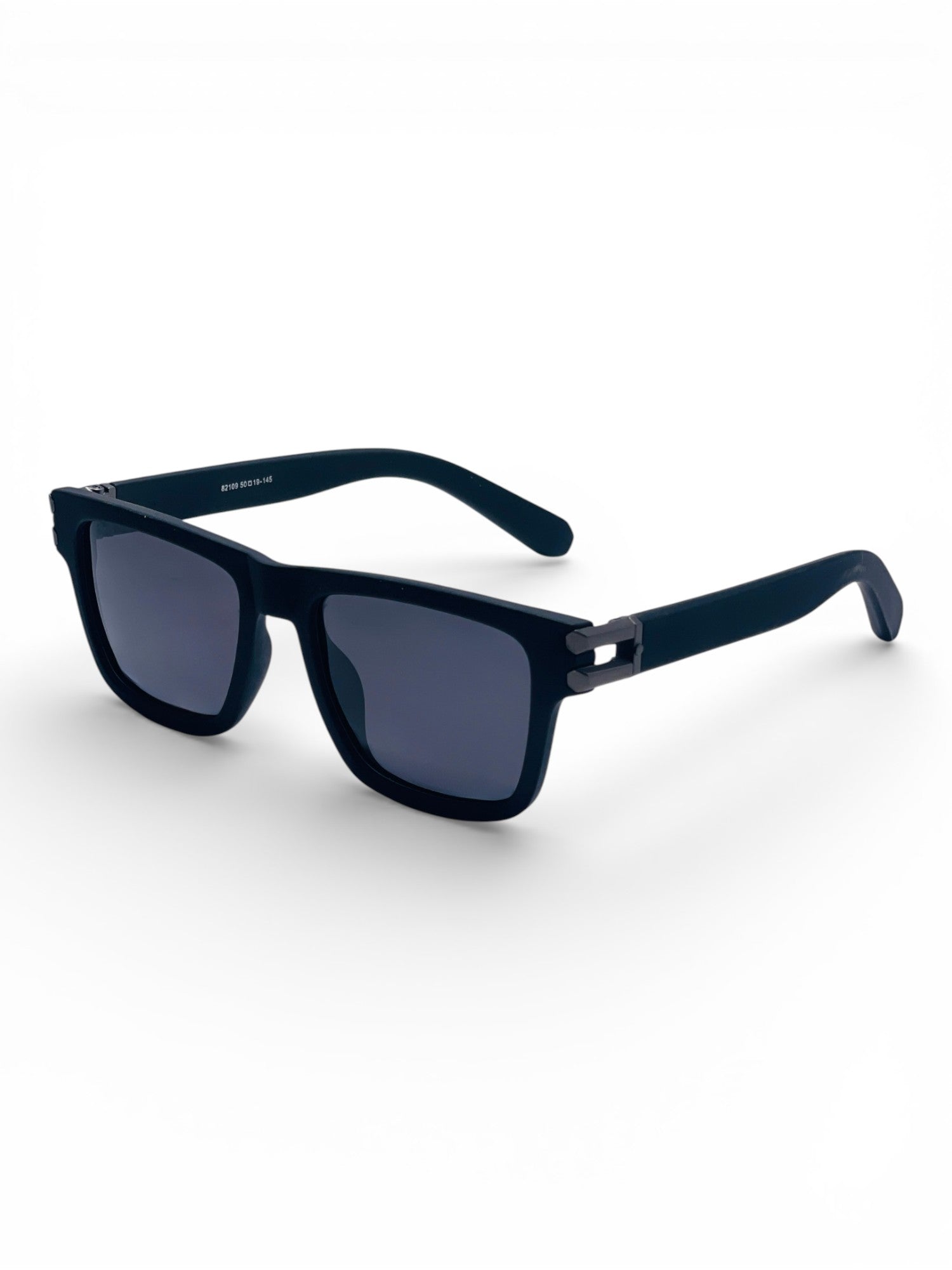 Verlin Wayfarer Sunglasses 82109 Matte Black - Side View